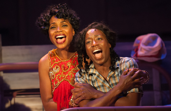 Carolyn Daughtry and Felicia Curry in "The Color Purple" - Photo by Aaron Sutten