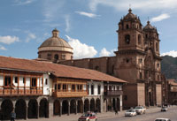 The colonial city of Cuzco is the historical capital of the Inca empire. The Plaza de Armas has a number of churches, as well as shops and restaurants.